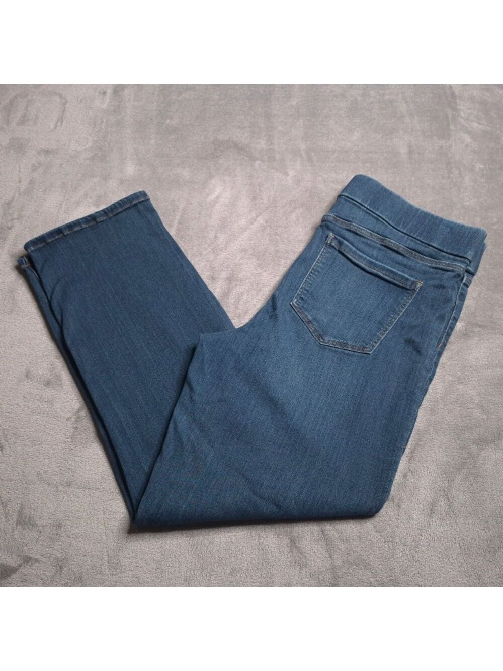 Liverpool Womens Pull On Skinny Jeans 16 / 33 High Rise Stretch Back Pockets